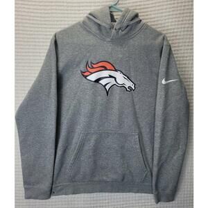 NFL Denver Broncos Nike Apparel Hoodie Kangaroo Pocket Med Size